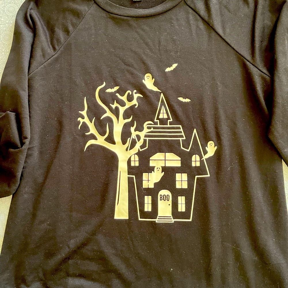 Halloween glow in the dark long sleeve shirt